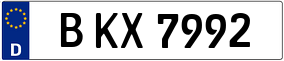 Trailer License Plate